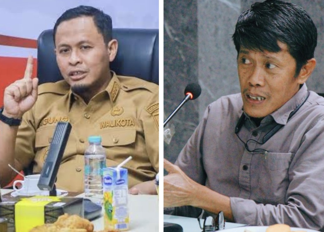 Ketua FPKB, Masril Ardi (kanan) kritik pemerintahan Walikota Agung Nugroho (foto/int)
